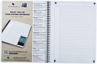 Spiraalblok Oxford Touch A4 lijn 140 pagina's 80gr blauw-1