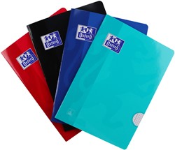 Schrift Oxford School A4 ruit 5x5mm 72 pagina's 80gr assorti