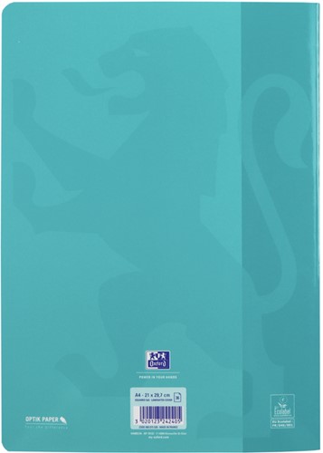 Schrift Oxford School A4 ruit 5x5mm 72 pagina's 80gr assorti-1