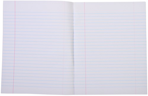 Schrift Qbasic 210x165mm lijn 80blz 70gr assorti-2