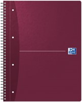 Collegeblok Oxford Office Essentials A4+ lijn 4-gaats 180 pagina's 80gr assorti-2