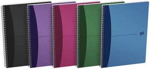 Spiraalblok Oxford Urban Mix A4 lijn 180 pagina's assorti