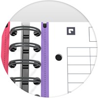 Collegeblok Oxford Office Essentials Europeanbook A4+ 4-gaats 120 pagina's assorti-4