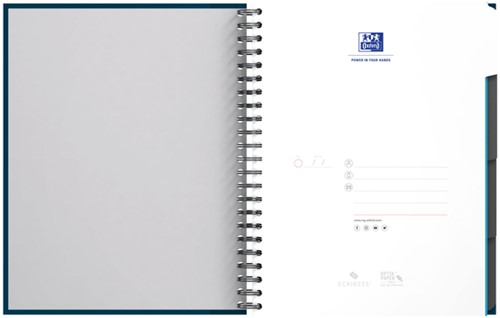 Collegeblok Oxford Office Essentials Europeanbook A4+ 4-gaats 120 pagina's assorti-7