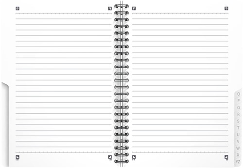 Indexboek Oxford Urban Mix A5 90vel alfabet lijn-5