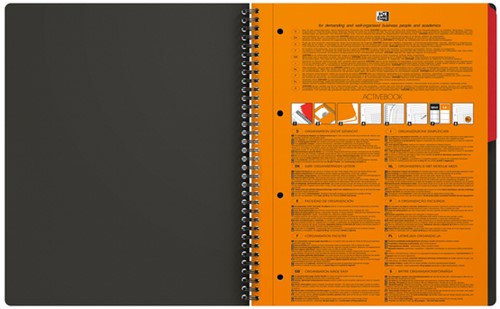 Spiraalblok Oxford International Activebook A4+ 160 pagina's ruit 5mm-1