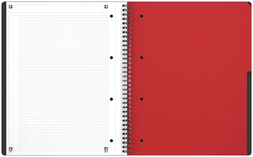 Spiraalblok Oxford International Activebook A4+ 160 pagina's ruit 5mm-4