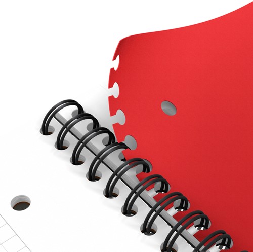 Spiraalblok Oxford International Activebook A4+ 160 pagina's ruit 5mm-7