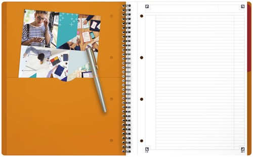 Spiraalblok Oxford International Activebook A4+ 160 pagina's lijn-2