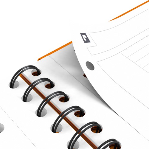 Spiraalblok Oxford International Organiserbook A4+ 160 pagina's lijn-1