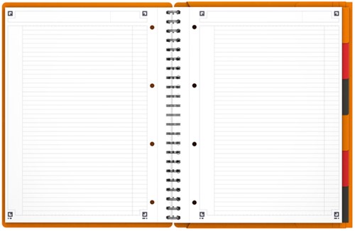 Spiraalblok Oxford International Organiserbook A4+ 160 pagina's lijn-4