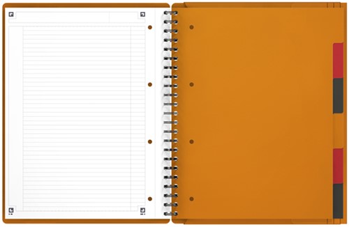 Spiraalblok Oxford International Organiserbook A4+ 160 pagina's lijn-5