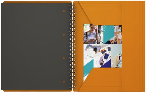 Spiraalblok Oxford International Organiserbook A4+ 160 pagina's lijn-7