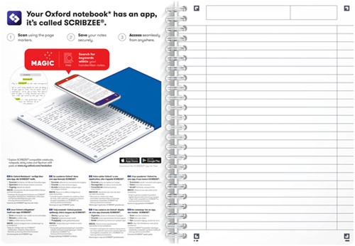 Spiraalblok Oxford MyColours A5 lijn 180 pagina's assorti-10