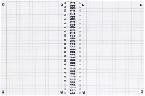 Collegeblok Oxford School A4 ruit 10x10mm 23-gaats 160 pagina's 80gr assorti-5