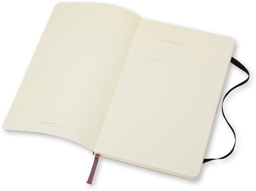 Notitieboek Moleskine large 130x210mm lijn soft cover zwart-2