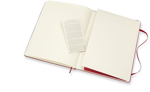 Notitieboek Moleskine XL 190x250mm lijn hard cover scarlet red-1