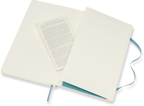 Notitieboek Moleskine large 130x210mm lijn soft cover reef blue-1