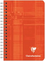 Notitieboek Clairefontaine 95x140mm 180 pagina's spiraal lijn assorti-1