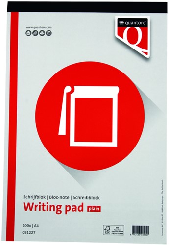 Schrijfblok Quantore A4 blanco - zonder lijnen