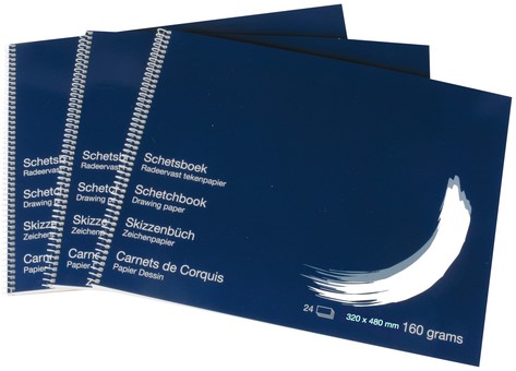 Schetsboek Papyrus 320x480mm 160gr 24 vel-2