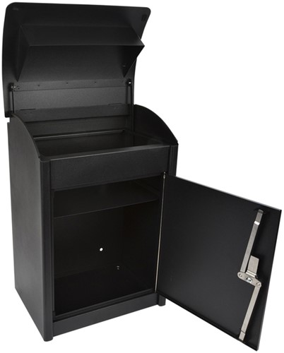 Pakketbrievenbus Malmo 360x260x505mm zwart-2