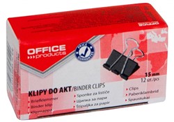 Papierklemmen, 15 mm, 12 stuks
