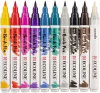 Brushpen Talens Ecoline set à 10 stuks handlettering-2