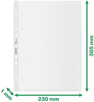 Showtas Leitz Recycle A4 11-gaats PP 0.10mm transparant 25 stuks-1