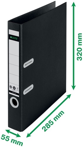 Ordner Leitz Recycle 180° 50mm karton A4 zwart-3