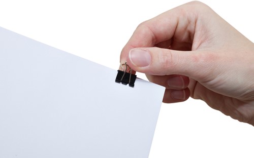 Papierklem MAUL 215 foldback 16mm capaciteit 5mm zwart 12 stuks-1