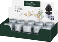 Puntenslijper Faber-Castell 2001 trio grip zilver-12
