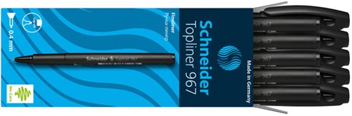 Fineliner Schneider 967, 0.4mm, zwart-1