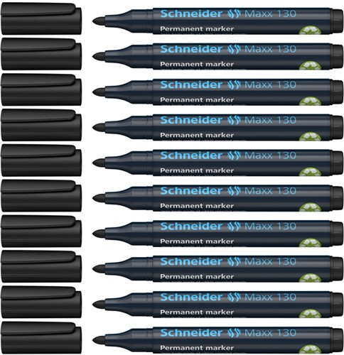 Viltstift Schneider Maxx 130 rond 1-3mm zwart-1