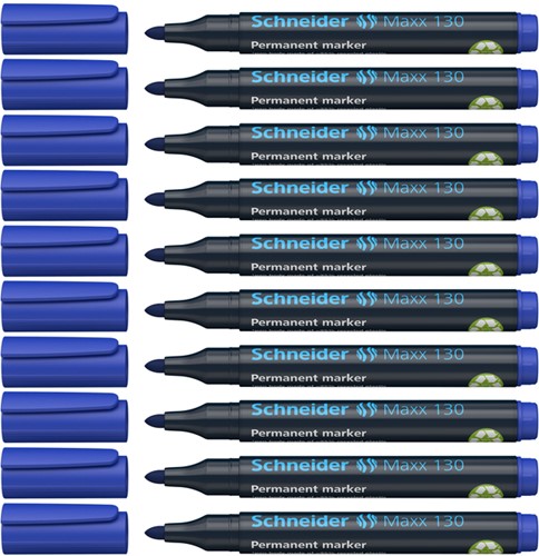 Permanent marker Schneider Maxx 130 rond 1-3mm blauw-1