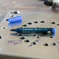 Permanent marker Schneider Maxx 130 rond 1-3mm blauw-3