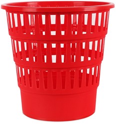 Afvalbak, gaas, 16 L, rood