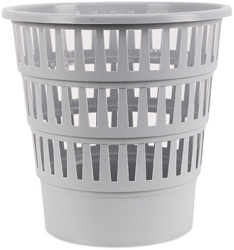 Afvalbak, gaas, 16 L, grijs