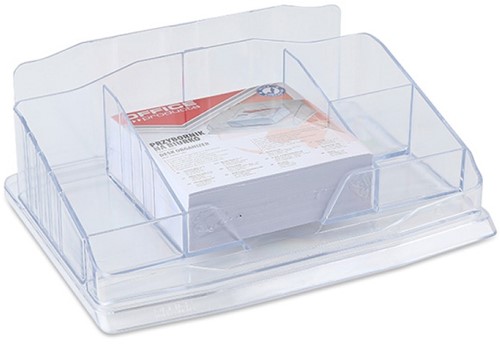 Kunststof bureau-organizer, transparant