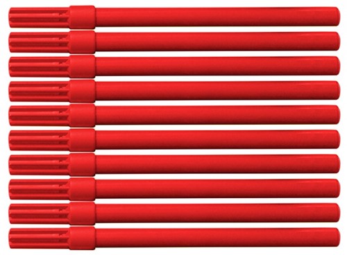 Viltstift, 10 stuks, rood-2