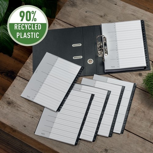 Tabblad Leitz Recycle A4 11-gaats  1-31 extra breed PP-2