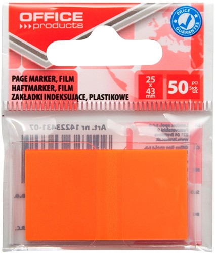 Indextabs 25mmx43mm, 50 stuks, oranje