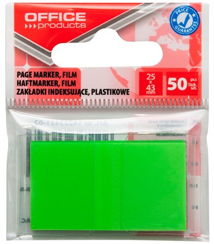 Indextabs 25mmx43mm, 50 stuks, groen