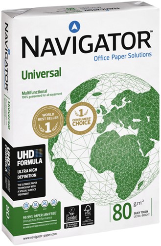 Kopieerpapier Navigator Universal A4 80 gram wit, 100 pak á 500 vel-2