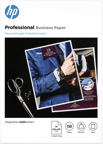Fotopapier laser HP 7MV80A, A4 200 gram, mat wit, 150 vel-2