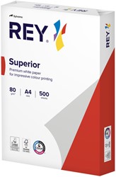Kopieerpapier Rey Superior A4 80gr wit 500 vel