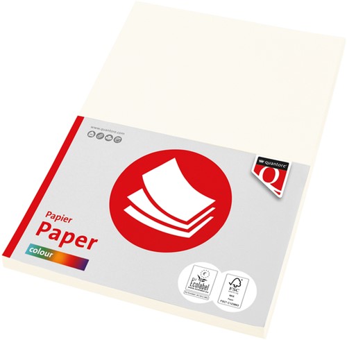 Kopieerpapier Quantore Colour A4 160gr roomwit 50 vel