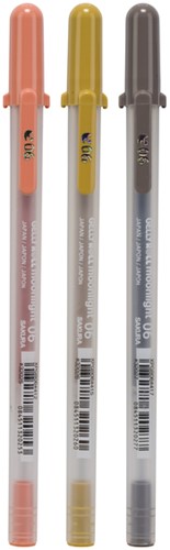 Gelschrijver Sakura Gelly Roll Moonlight 06 nature set à 3 kleuren