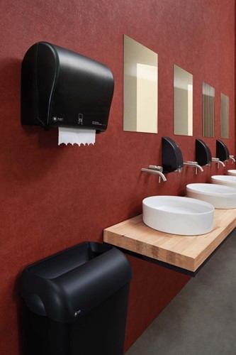 Afvalbak BlackSatino open inworp 43 liter zwart 331760-2