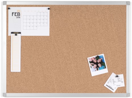 Prikbord Quantore 90x60cm kurk-3